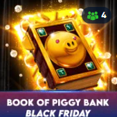 Tragaperras Book of PiggyBank Black Friday de Fugaso